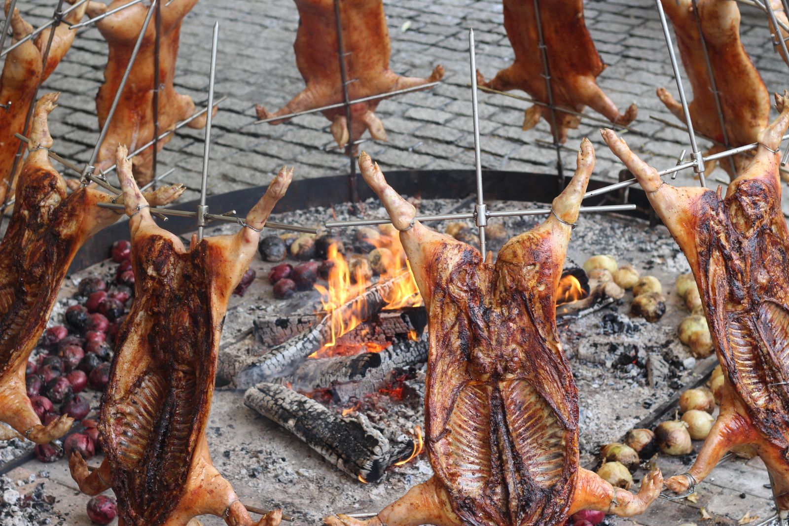 Asado en el evento HARAGI